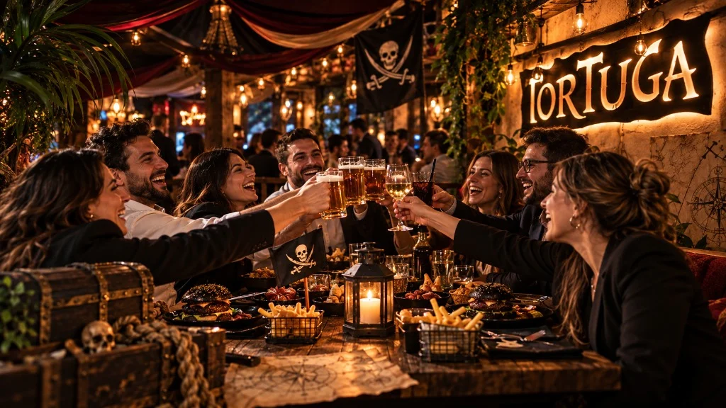 Cena aziendale e festa aziendale al Tortuga